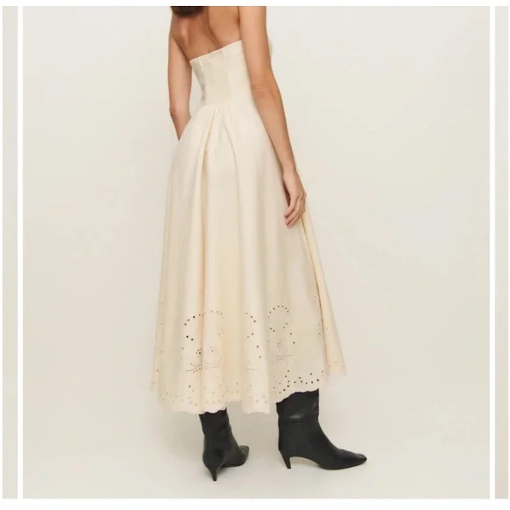 REFORMATION Cherie Dress In Sugar - Picture 2 of 11